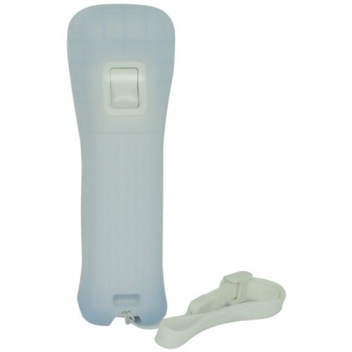 eForBuddy Remote Controller with Silicone Skin Case for Nintendo Wii, White