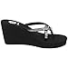 Yellow Box womens Gateway Wedge Flip Flop, Black, 8 US