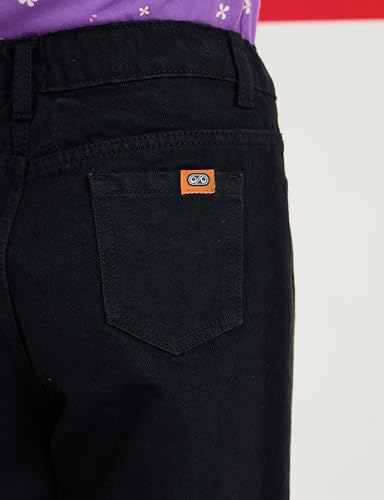 Image of Amazon Brand - Symbol Girls Cotton Wide Leg Fit Jeans | Casual Denim | Age 6-14 Years