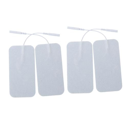 VERDANVERSE Electrodos Conductivos de Gel 5x10cm Lámina No Tejida, sin Látex, 4 Piezas para Terapéutico y Hogar