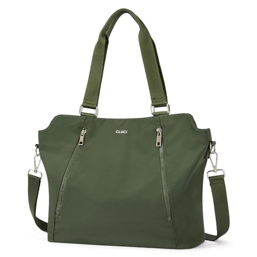 CLUCI Nylon Large Hobo Tote Bag