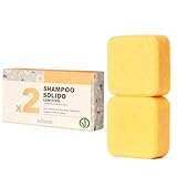 Shampoing Solide bio pour Cheveux Ternes et Délicats - Shampooing Illuminant à la Camomi...