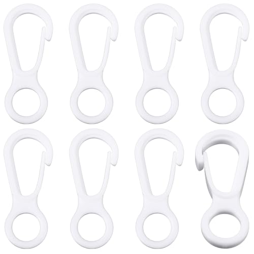 Unittype 8 Pcs Flag Pole Snap Hooks 1-3/4 Inch Nylon
