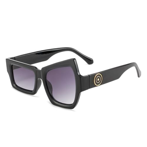 Lunettes de soleil drôles irrégulières UV400 pour look streetwear unique