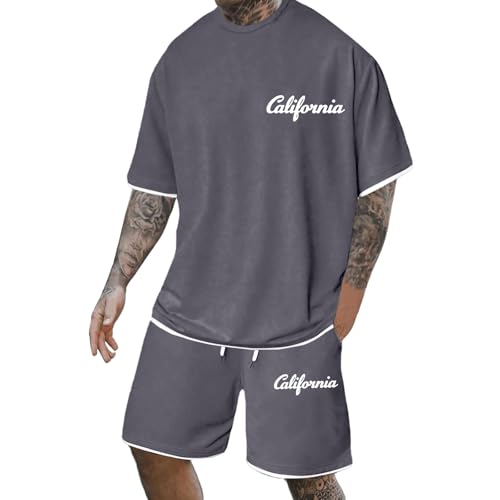 Survêtement d'été pour homme : vêtement de sport respirant avec short et t-shirt