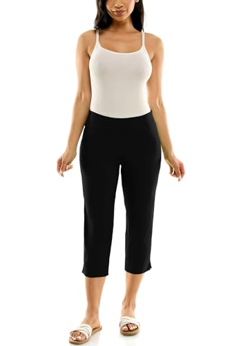Zac & Rachel Women's Pull-on Slim Leg Crop Pant