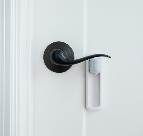 Image of Regalo Home Safety Lever Door Lock, Award-Winning Brand, 3M Adhesive Child Proof Door Lock, White (Pack of 4)