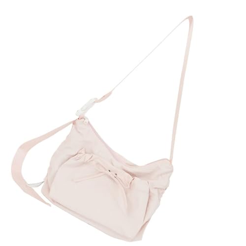 Women's Fashion Shoulder Bag Nylon Underarm With Bows Decorations And Adjustable Strap For Various Occasion Women's