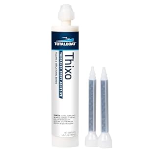 TotalBoat-382660 - Thixo (185ml Cartridge) | Thickened Epoxy Adhesive | for Bonding, Gluing, Sealing and Filling | Use on Wood, Fiberglass, Metals, Brick, Stone, Glass, Tile & More