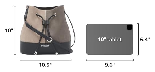 Image of Calvin Klein Women's Gabrianna Novelty Bucket Shoulder Bag