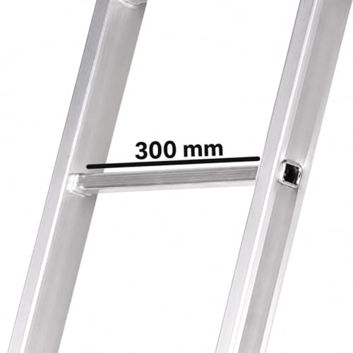 Escalera transformable doble de aluminio de 9x2 peldaños TR2-PLUS-2.5 7