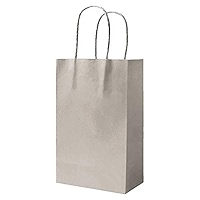 1 Baby Blue Party Bags Paper Bags With Handles Paper Gift Bag Paper Bag Carrier Bags Paper Bag Sweet Loot Celebrations Birthday Christmas Halloween Reinforced Twisted Handle (Baby Blue - 1 Bag - View #5