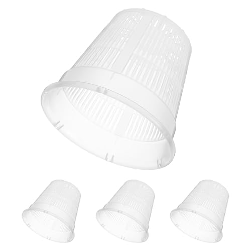 Gatuida Set 4 Pezzi Vasi Idroponici in Plastica con Cestino Rete per Coltivazione Ortaggi senza Terra Balcone Vaso Acquatico Galleggiante per Giardino Indoor Riutilizzabile