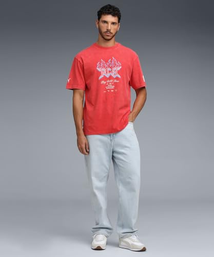 Image of Puma RCB 2026 Men's Printed Vintage Tee | IPL 2026