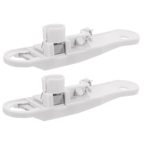 Alipis Coupe-Haricots Multifonctions 2 Pièces en Plastique Blanc, Éplucheur Légumes Et Équeuteur Haricots, Ustensile La Cuisine Pratique pour Maison Et Restaurant