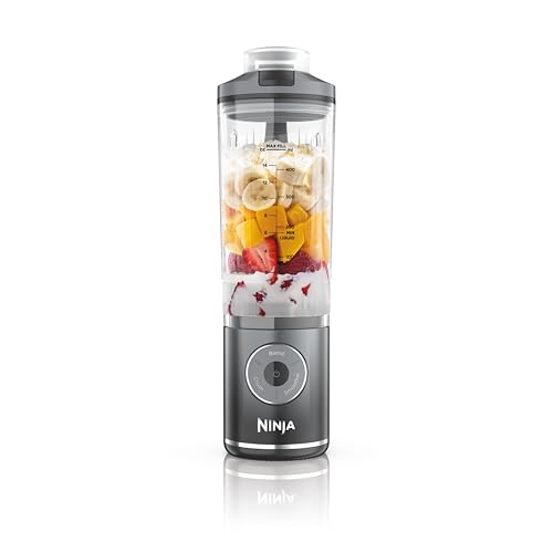 Ninja Blast Max Portable Blender, 570ml, Rechargeable Battery, Blending Cup & Leak-proof Lid, 3x...