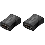 まぎまぎ HDMI中継アダプター 延長コネクター HDMIケーブル延長接続 4K@60Hz対応 HDMIケーブル同士を延長可能 (メスメス, 2個)