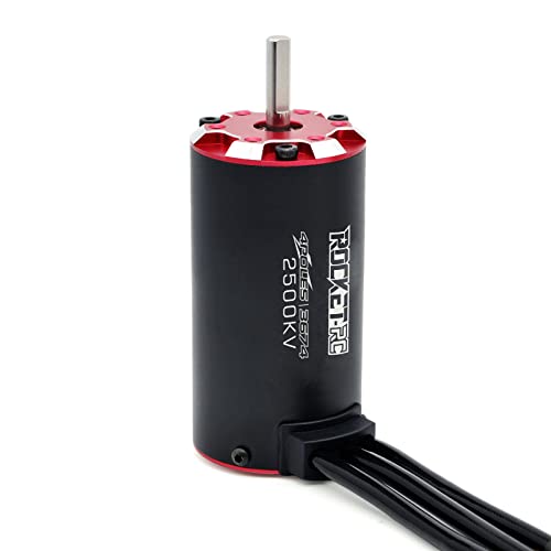 Surpass Hobby Supersonic 3674 2500KV RC Motor, 4 Poles RC Brushless Motor with Temperature Sensor for?1:10 Scale RC Car