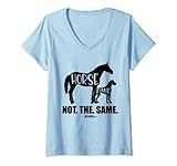 Photo Gallery donna horse dane not the same, great dane top, natural ears funny maglietta con collo a v Photo Gallery donna horse dane not the same, great dane top, natural ears funny maglietta con collo a v