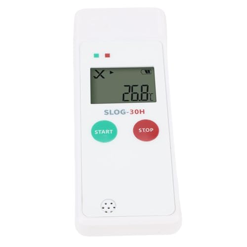 Zunate Logger de Datos de Humedad de Temperatura USB, Grabadora de Humedad de Temperatura Reutilizable con Pantalla LCD, Informes de CSV PDF, Almacenamiento de 65000 Grupos, para Almacenamiento de