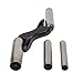 Brick Jointer Set: Masonry Pointing Tool with Ergonomic Trowel Kit, Steel Brick For Edger for Concrete Seam Finisher and Wall Trimmer, 4 Sizes(Is black)