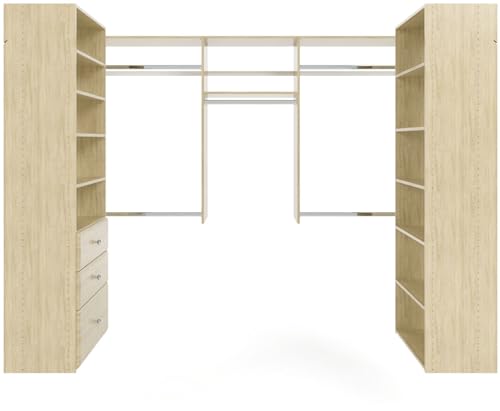 Easy Track 8-foot x 4-foot U-Shape Walk-In Closet