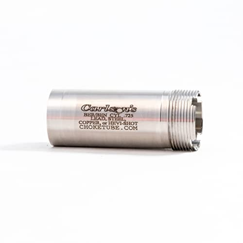 Carlson’s Choke Tube Beretta Benelli Mobil 12 Gauge Flush Mount Replacement Stainless Choke Tubes, Cyl, Silver #TOP18