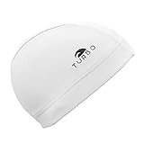 turbo gorros waterpolo Color resistente al cloro Turbo Power Liso Goma Ancha Boina, Blanc, Unique Unisex Adulto