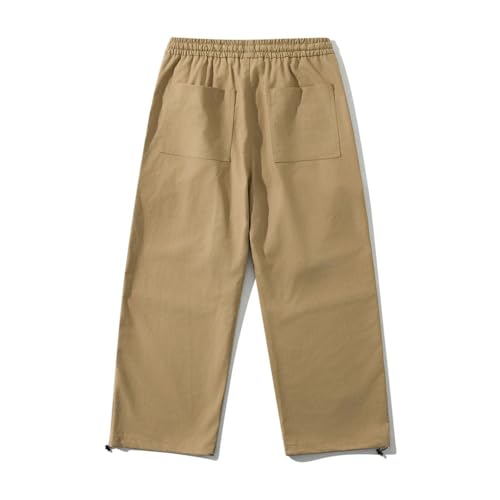 Solid Color Casual Simple Stretch Vintage Pocket Stitching Outdoor Men's Work Pants2