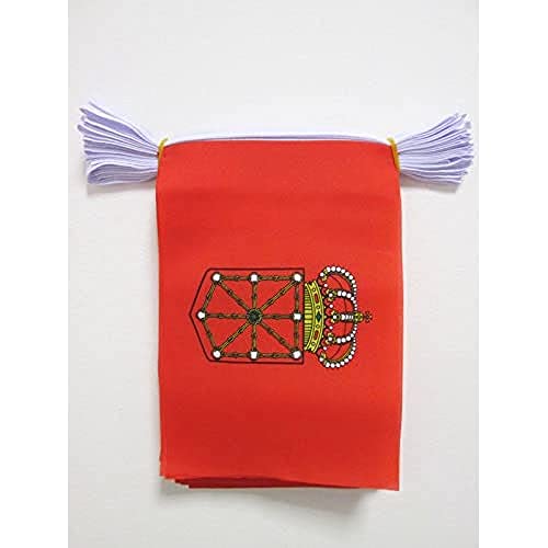 AZ FLAG Navarre Bunting 20 ft 20 flags Light Polyester