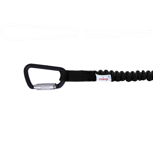 Image of KARAM Tools Lanyards with Mini Karabiner | Secure & Convenient Tool Tether for Work & Outdoor Activities | Fall Protection Gear for Safety | TL01(N)