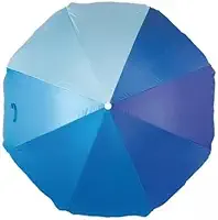 Kit 2 Guarda-Sol Praia 1,80m com Silver Coating Proteção Solar, Guarda-Sol Grande para Piscina, Praia e Pesca