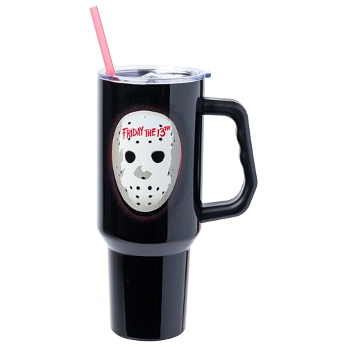 Silver Buffalo Friday The 13th Stainless Steel Tumbler with Handle