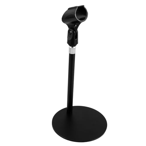 マイクスタンド マイクアクセサリ スタンド用マイクホルダー ストリーミング アクセサリ マイクデスクトップスタンド マイクブラケット マイクのサポート 金属 Black GLSTOY