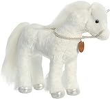 Breyer Aurora® Exquisite Xavier Stuffed Animal - Realistic Detailing - Imaginative Play - White 13 Inches