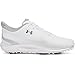 Under Armour Men's Drive Fade Golf Cleats, (101) White/White/Metallic Silver, 12, US