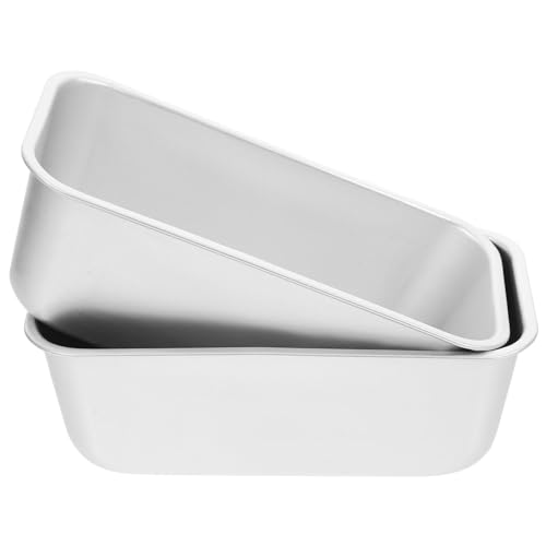 HEALLILY 2pcs Bread Pan Non-stick Baking Molds for Oven Versatile Cake and Loaf Baking for Home and Parties