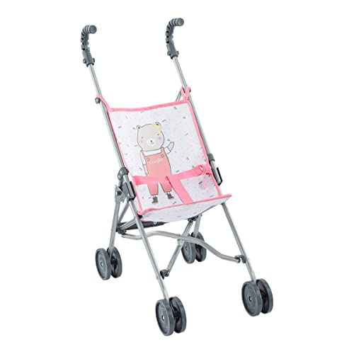 Corolle - Poussette Canne, Accessoire, pour Poupon 36, 42 et 52cm, dès 3 Ans, Rose, 9000140720