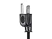 Monoprice Right Angle Power Cord - 3 Feet - Black | NEMA 5-15P to Right Angle IEC 60320 C13, 16AWG, 13A/1625W, SJT, 125V
