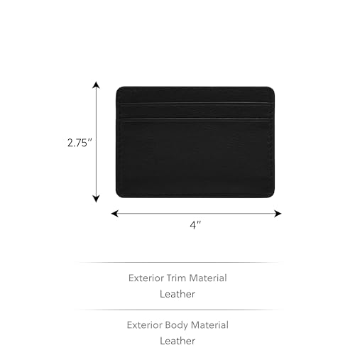 Image of Fossil Men's Steven Leather Card Case & Keyfob Gift Set Wallet, Black (Model: MLG0791001)