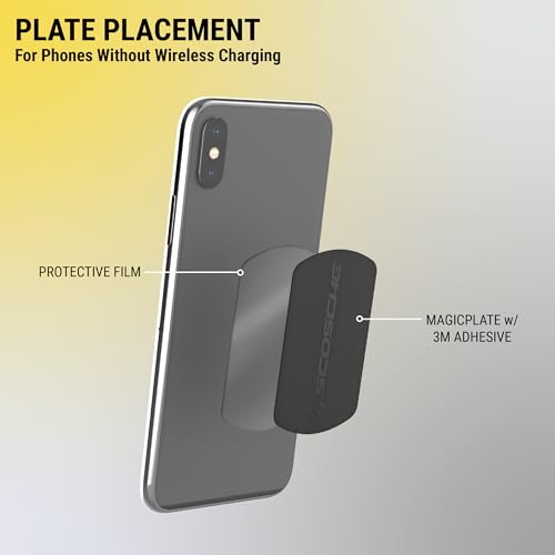 Image of Scosche MAGRKXLI MagicPlate XL Replacement Plates for Mount Holders - Black