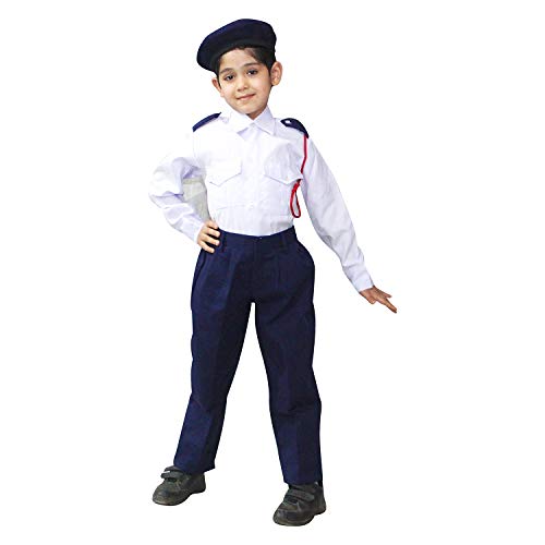 Image of Kaku Fancy Dresses Our Helper Costume for Boys & Girls | Social Helper Doctor, Nurse, Fireman, Postman, Teacher, Farmer Dress For Kids