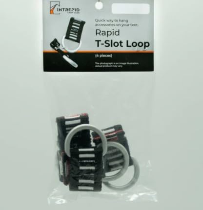 Rapid T-Slot Loop, 4-Pack- Heavy Duty roof Rack tie- Down Anchors for roof top Tents, Truck Bed Rails, and Overland Gear