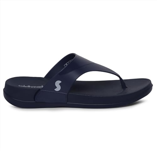 Image of SOLETHREADS Allure Slippers For Women|Waterproof|Soft|Acupressure|Ortho|Comfortable|Stylish|Trendy|Cushion and Bounce|Women Wedges Sandal|Daily Use|Casual wear|Anti Skid|Everyday Flip Flop