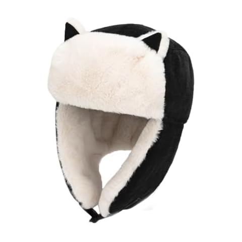PURFUN Kids Fuzzy Faux Fur Trapper Hat Cover