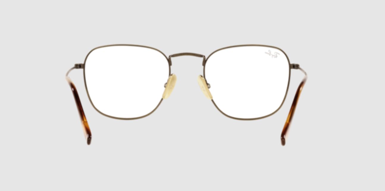 Ray-Ban Męskie Rx8157v Frank tytanowe kwadratowe oprawki okularów korekcyjnych