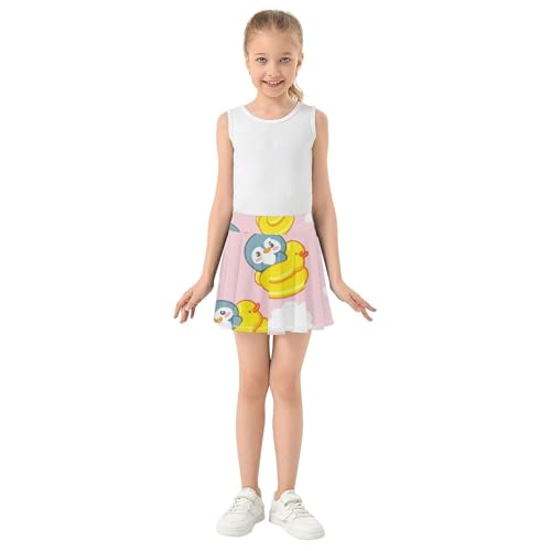 Athletic Shorts for Girls Skorts Tennis Skirts Toddler Print Flowy Skirt Cute Penguins Duck 3t3