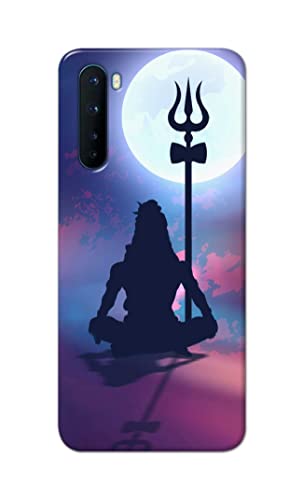 Image of Printed Hard Back Cover Case for OnePlus Nord 5G - 2020 Model | OnePlus Nord 1 Back Cover (Lord Shiva) -702