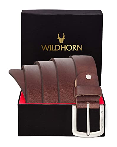 Image of WildHorn Carter Classic Leather Belt For Men