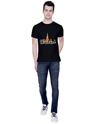 Image of CreativiT Graphic Printed T-Shirt for Unisex Thailand Tshirt | Casual Half Sleeve Round Neck T-Shirt | 100% Cotton | D00867-37